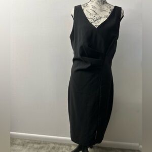 Laundry By Shelli Segal Elegant Black Midi Dress